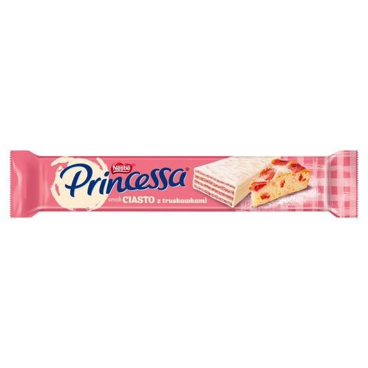 Princessa Wafel przekładany kremem o smaku ciasta z truskawkami 40 g